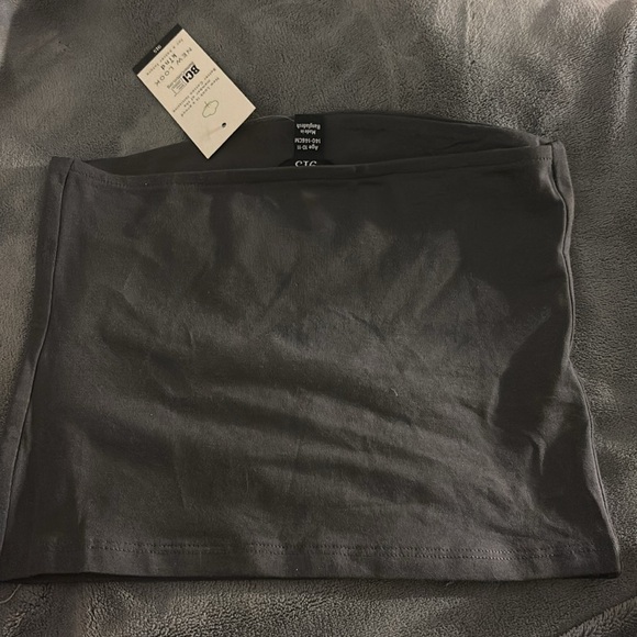 Gray tube top, size SMALL. Never worn still with tags. - Picture 2 of 2